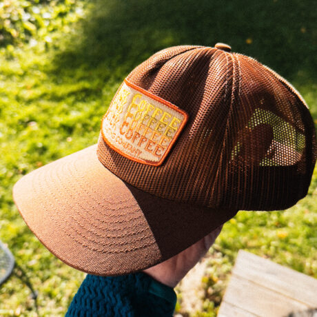 Brown Mesh Trucker