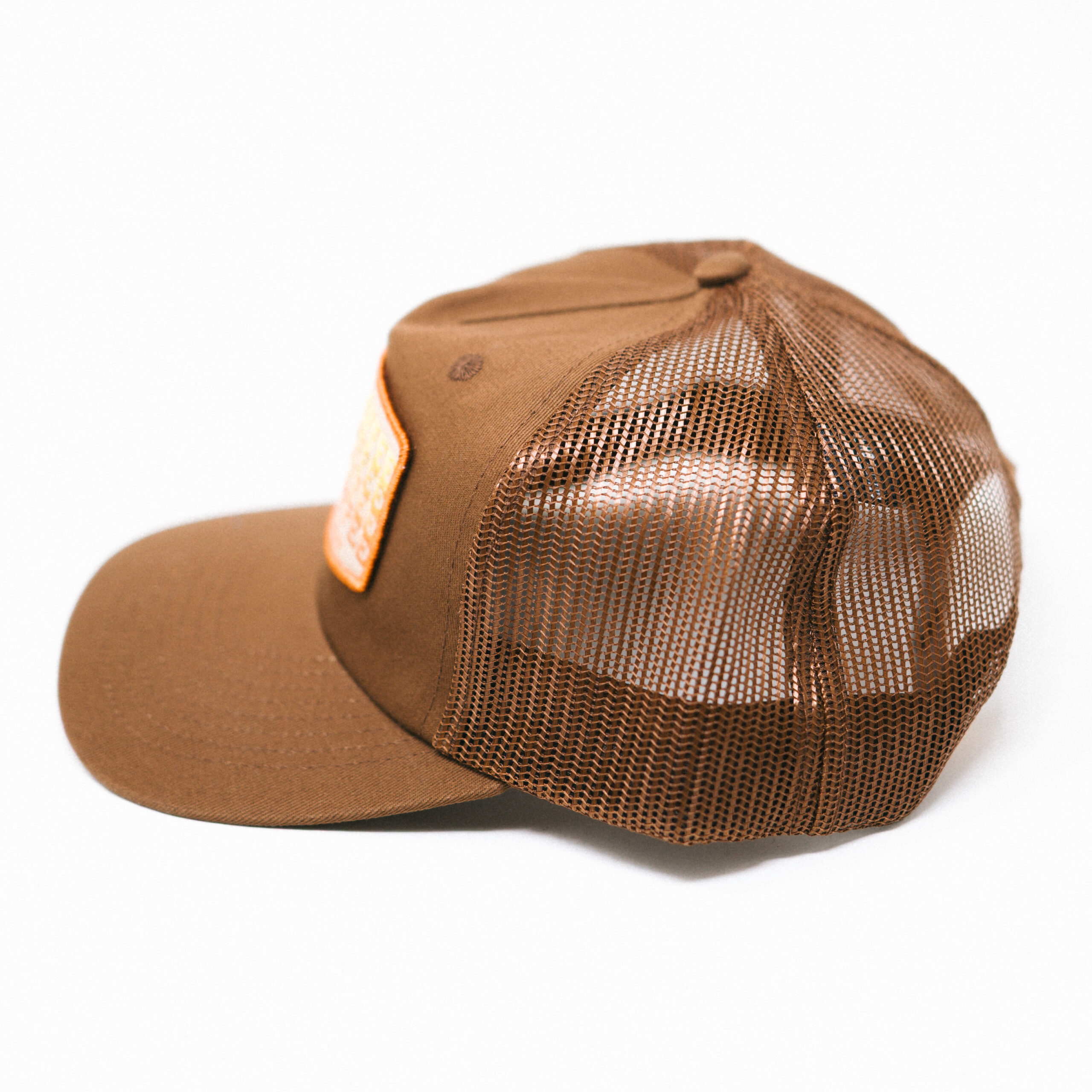 Brown Cloth & Mesh Trucker image 4